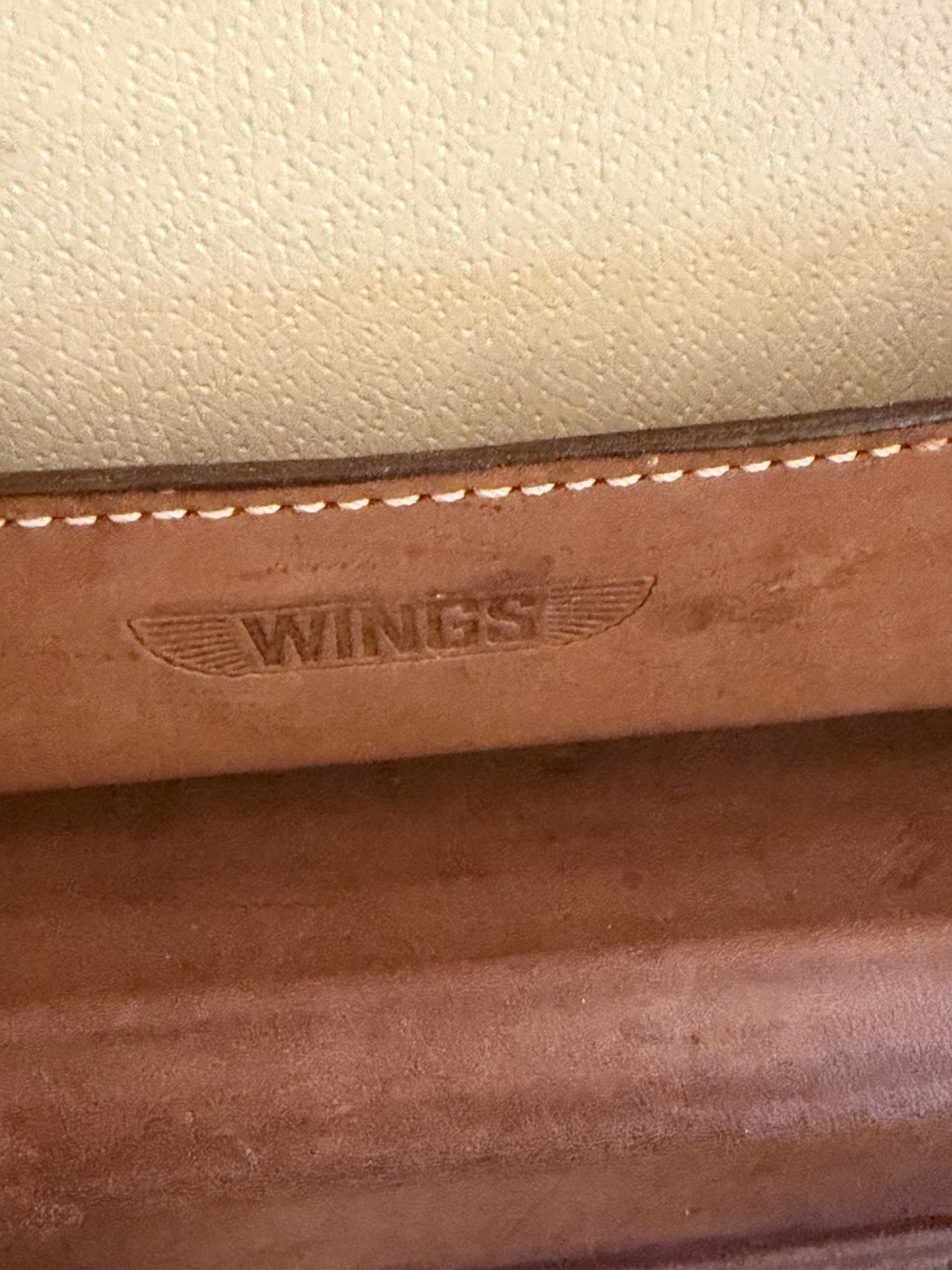 Vintage Hartmann Wings New York Leather Train Case Luggage MakeUp Cosmetic Case