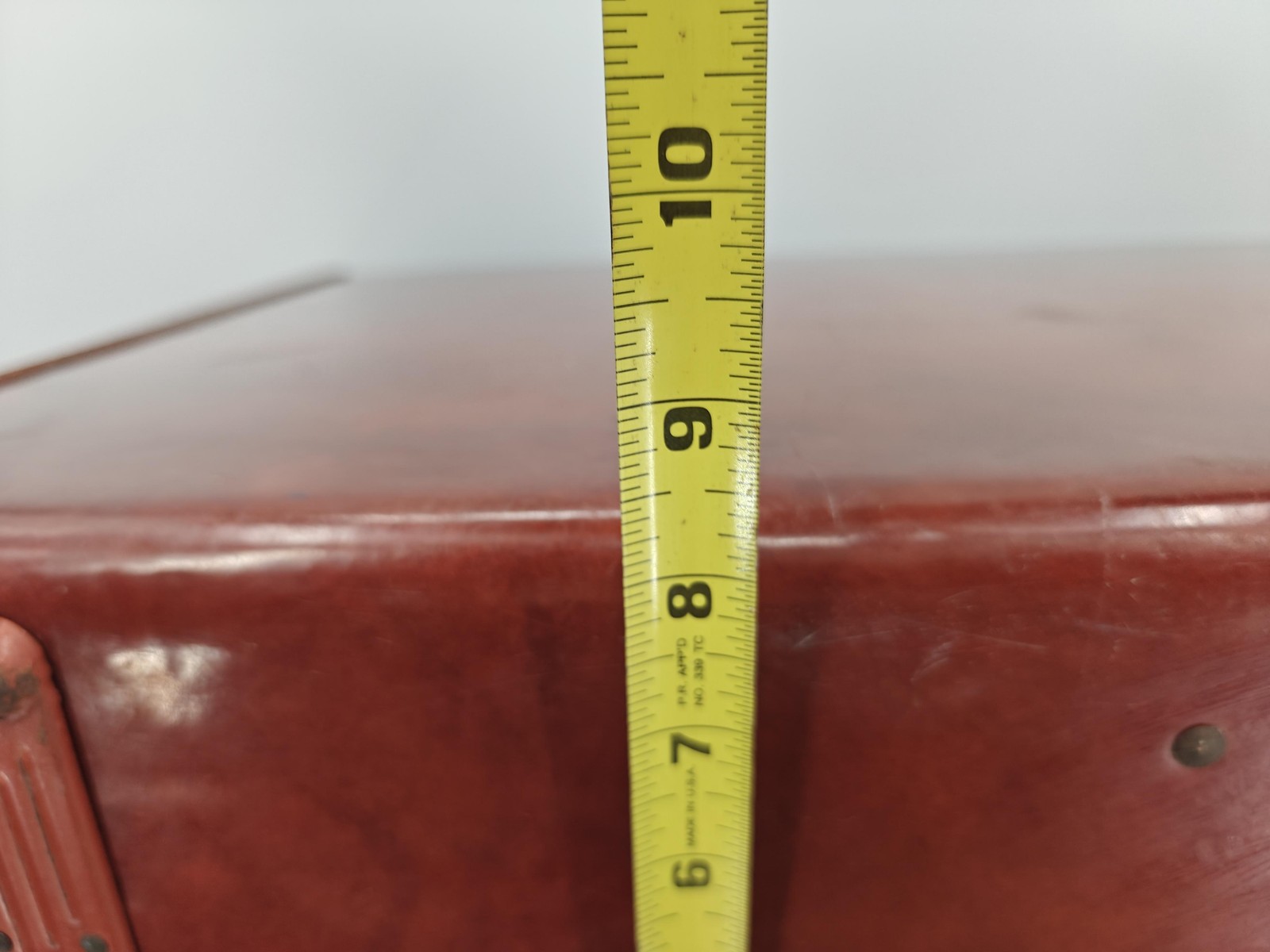 Vintage 50s Samsonite Hard Sided Suitcase Burgundy Red Shwayder Bros Denver Key