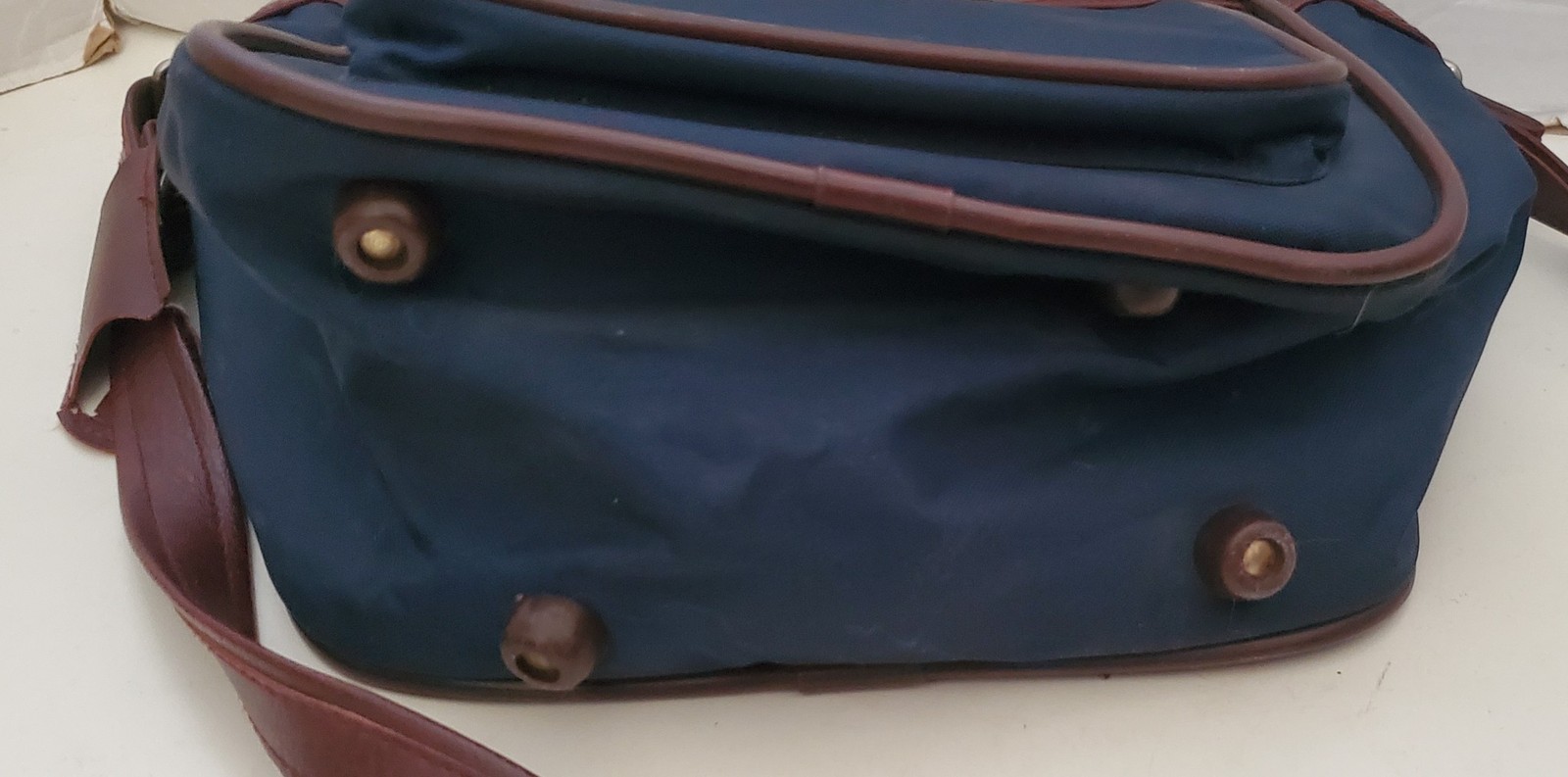 Vintage Navy Blue Samsonite Nylon Carry On Shoulder Strap