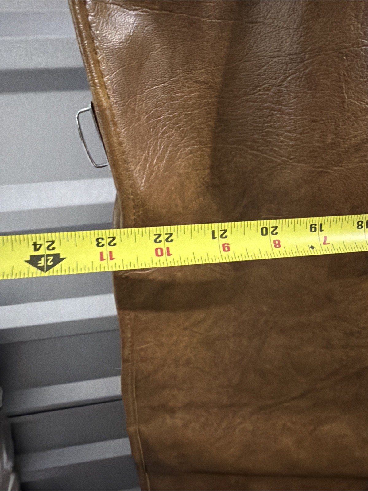 Vintage American Tourister Escort Garment Bag Faux Leather Brown Suit Carrier *
