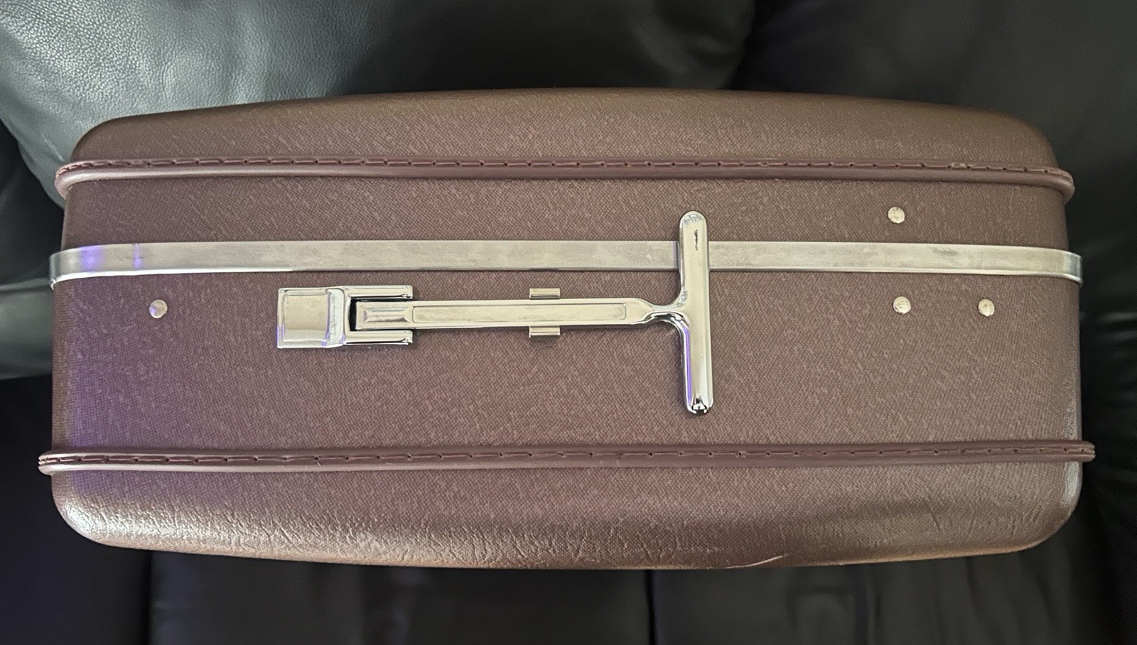 Vintage American Tourister Mid-Century Large Locking Hardshell Travel Suitcase