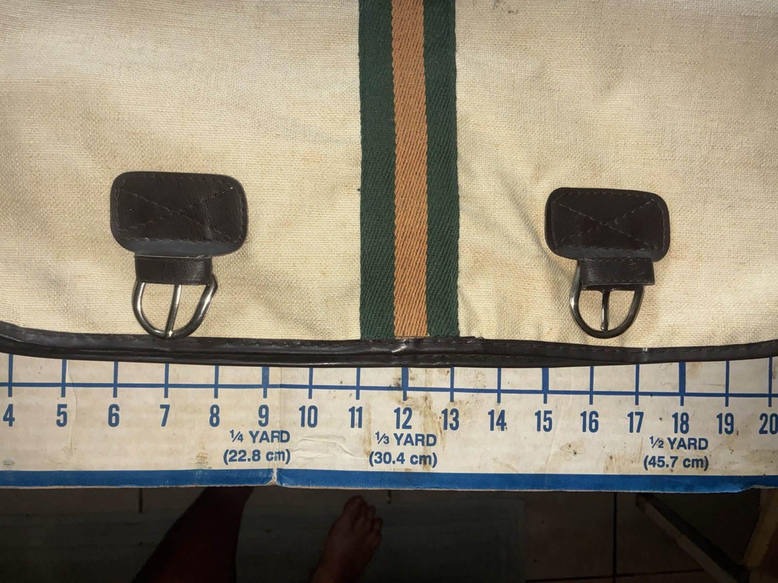 Vintage Canvas Travel Garment Folding Bag/case
