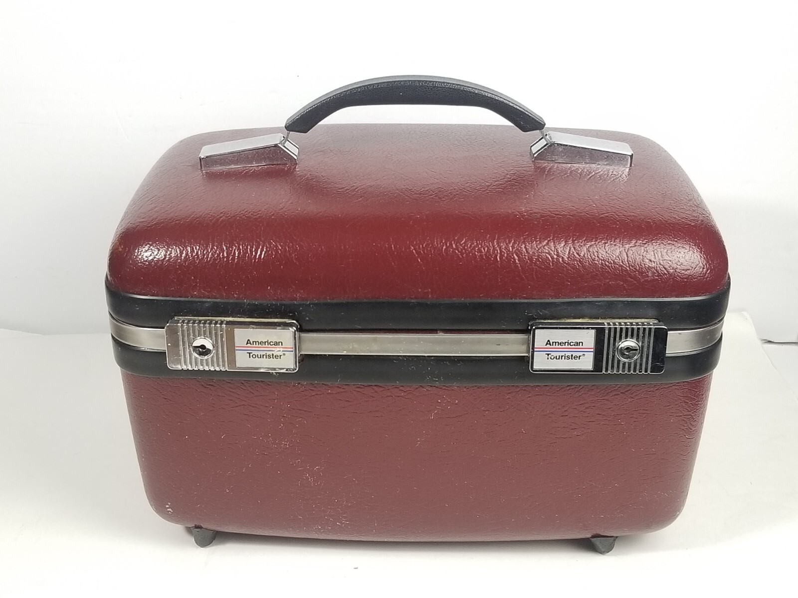 Vintage American Tourister Wine Carry On Make-Up Case for Overnight