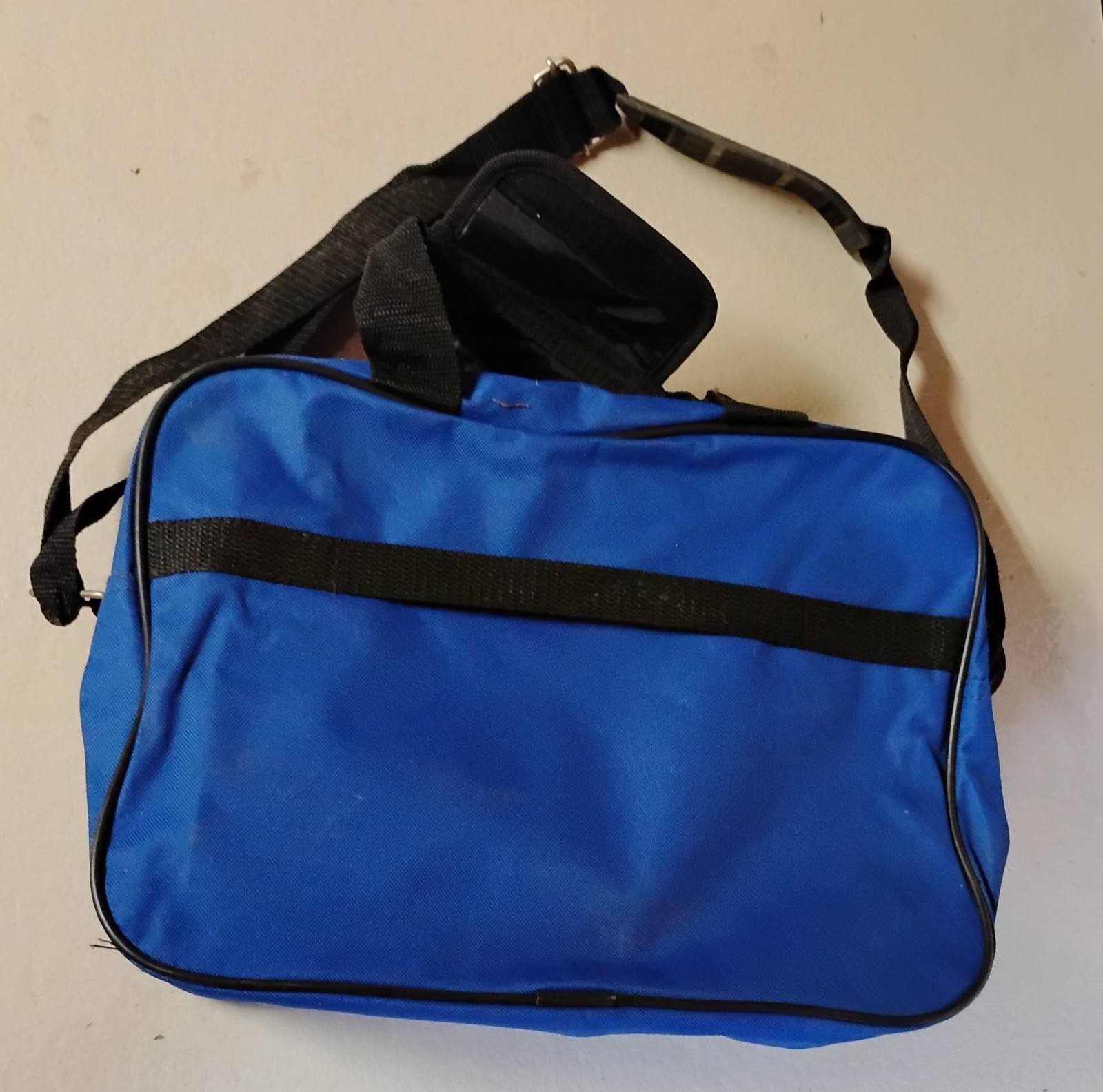Small Blue Travel Bag Carry On Tote With Adjustable Straps