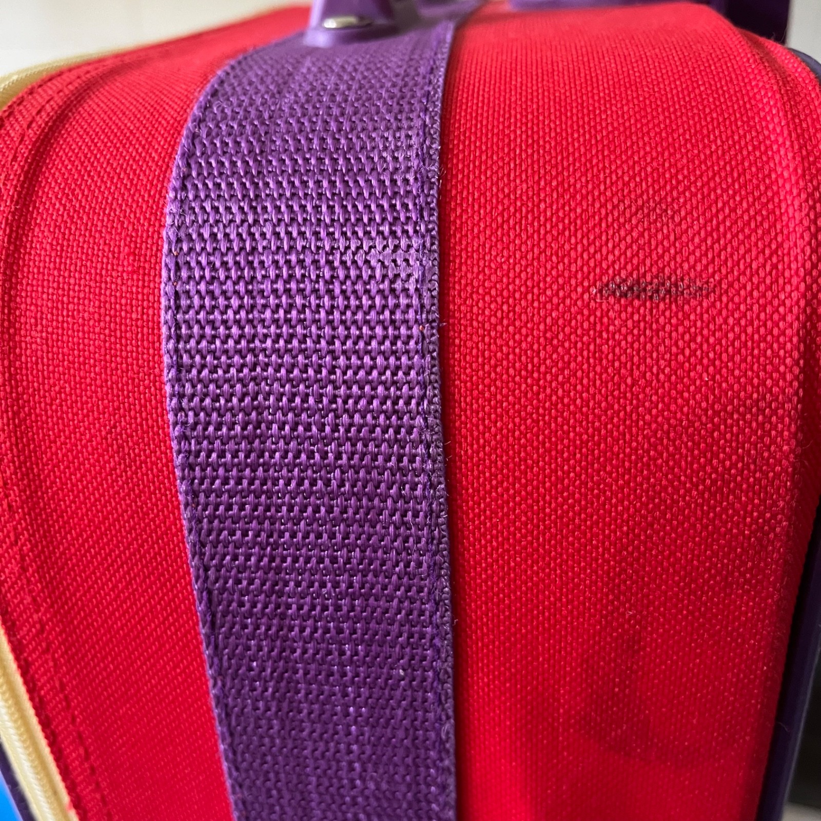BARBIE Rolling Suitcase Travel Luggage Red Mattel Calego 16×12 Vintage 2003 RARE