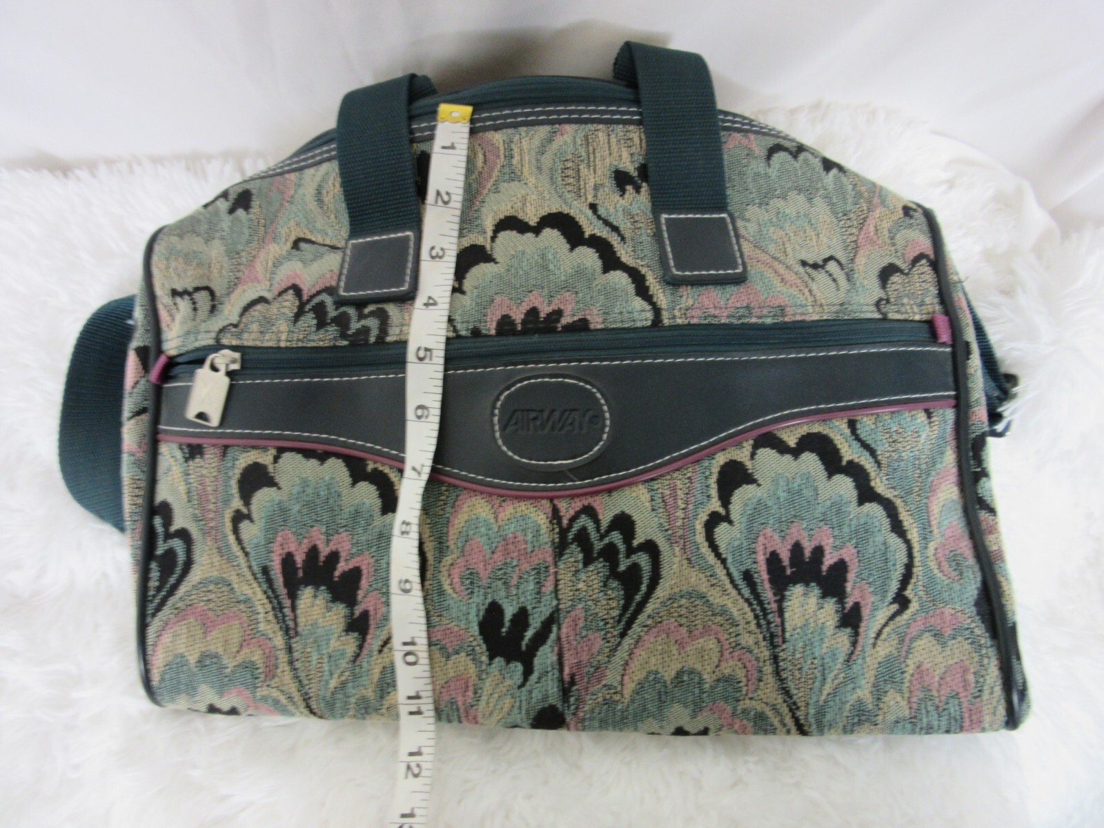 Airway Vintage Tapestry Overnight Weekender Floral Carpet Bag Luggage Carry On