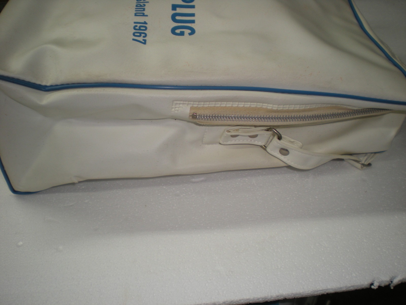 Vintage Eastern Airlines & AS SPARK PLUG Sign Vinyl Carry On Tote Shoulder Bag