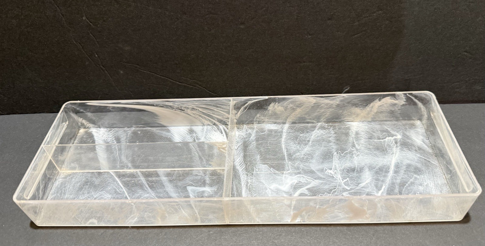 Vintage Train Case Replacement TRAY Only ~ Plastic Makeup Insert