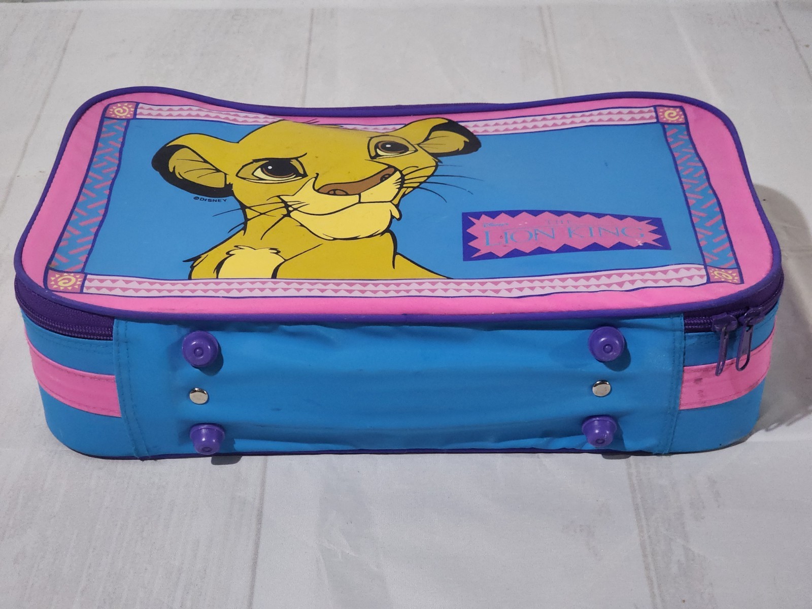 Vintage 90s Disney The Lion King Travel Case Luggage Case