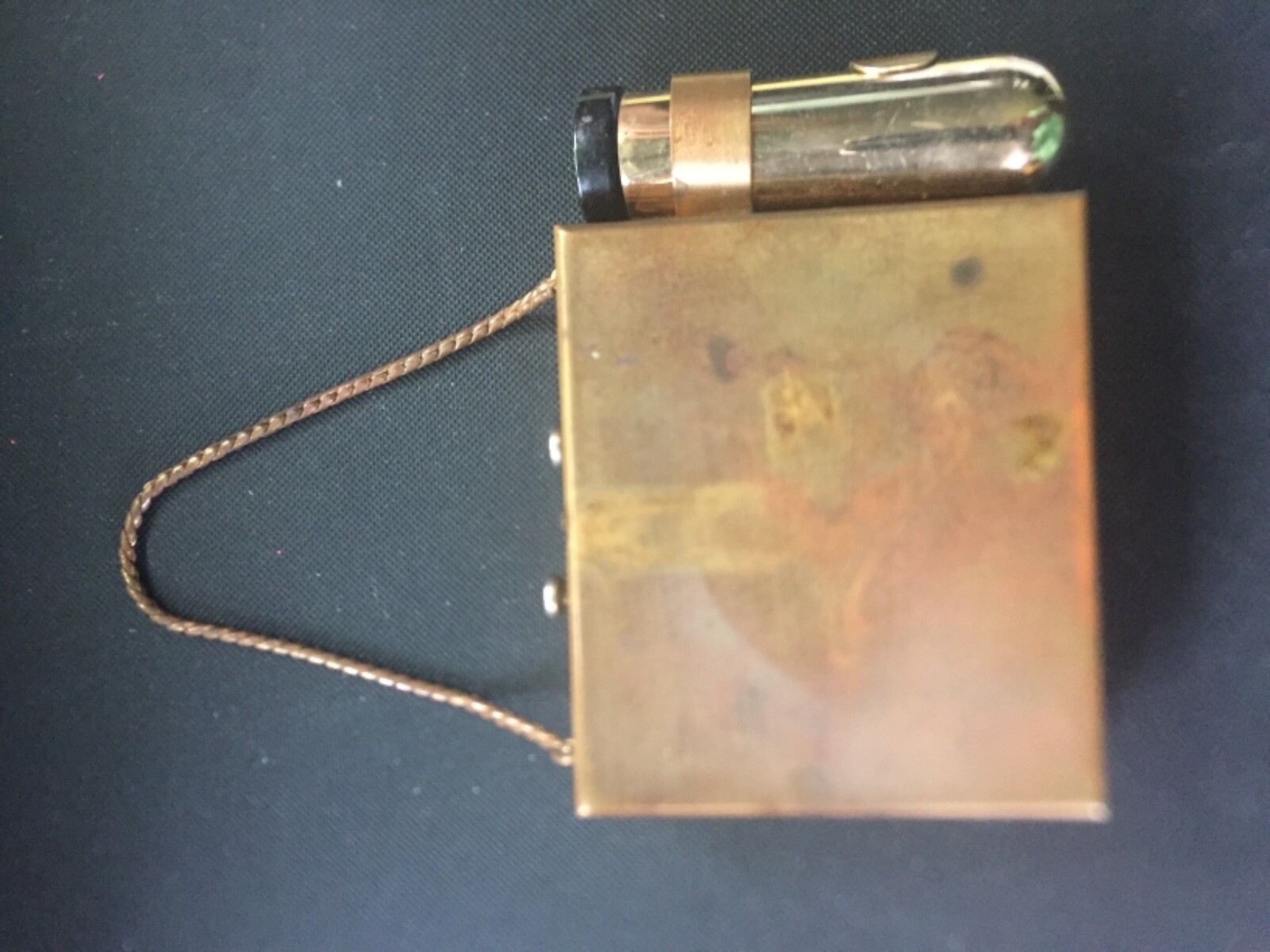 Rare!!! Vintage Make Up Travel Case- I think made of bronze or copper