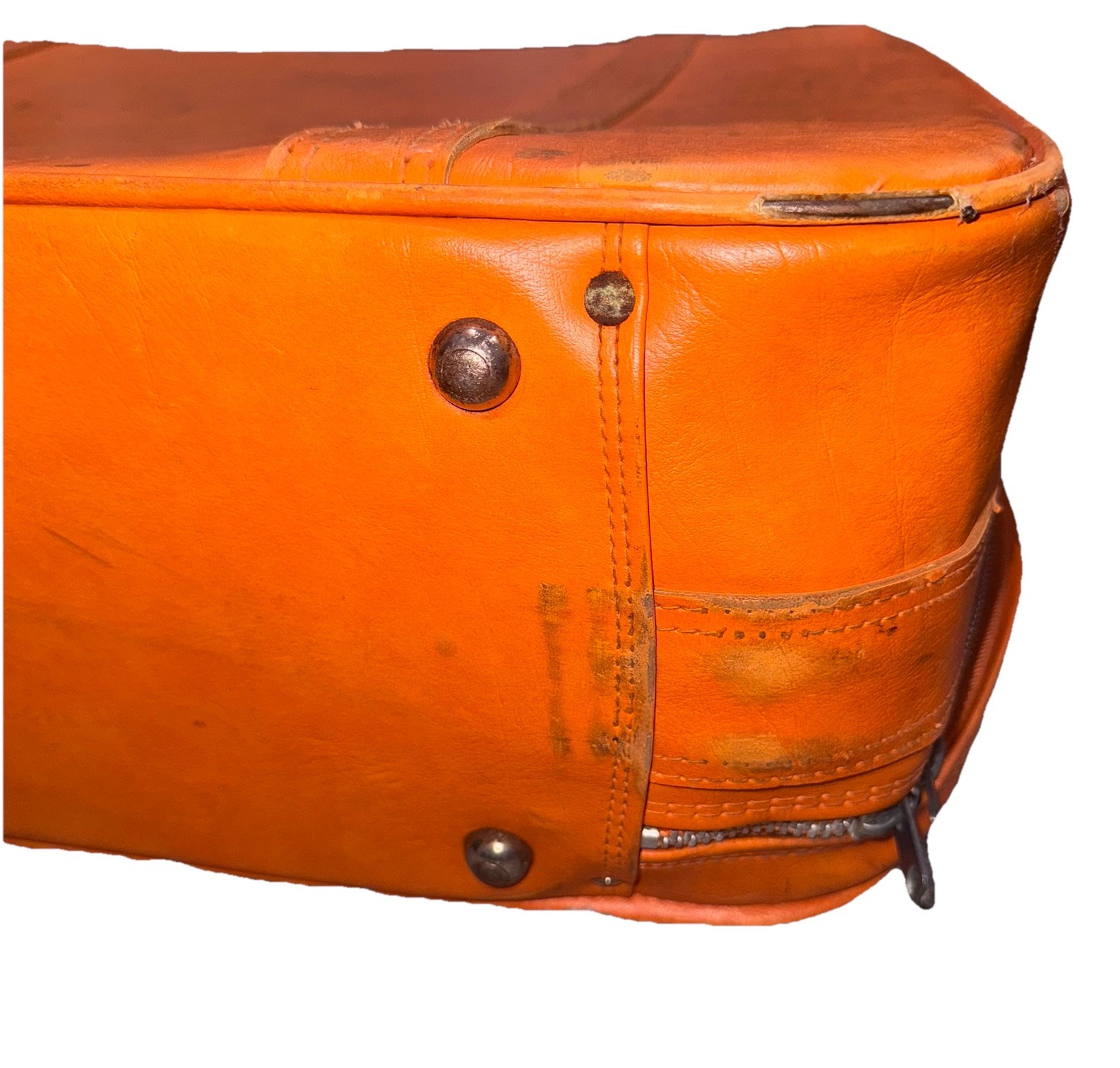 Vintage Royal Traveller Orange 70s Style Suitcase 26”x19”x8”