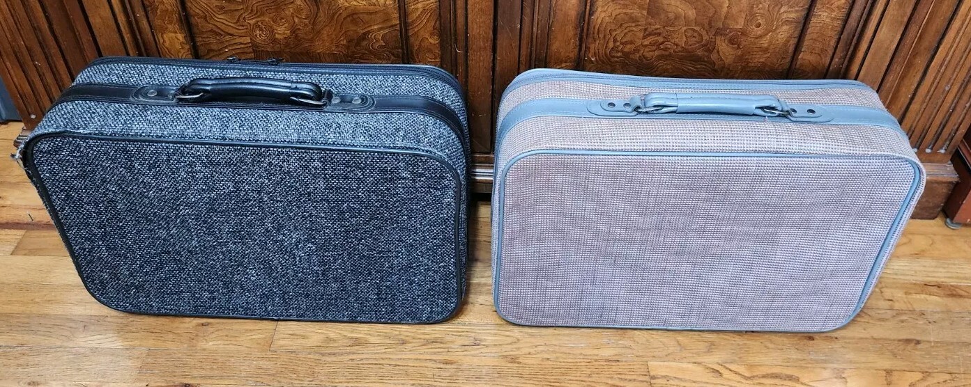 Vintage Gucci Luggage Suitcase Gray Novita by Paolo Gucci for Monarch Company
