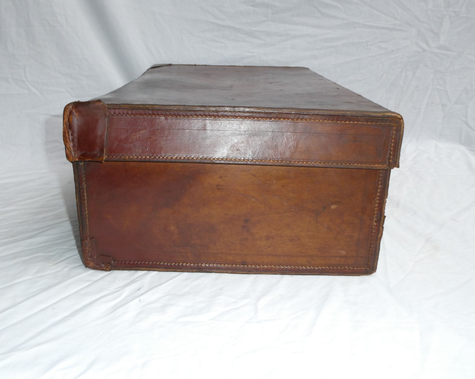 Goyard – Vintage French Leather Suitcase Case c1920 – Antique