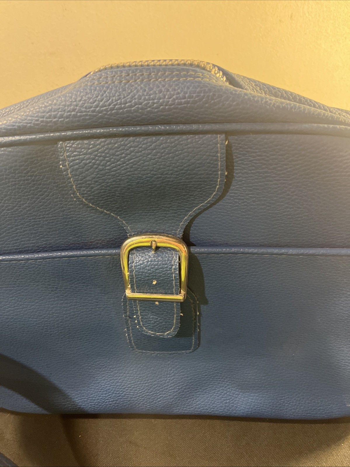 Vintage Samsonite Saturn II Travel Overnight Bag Blue Carry On Bag