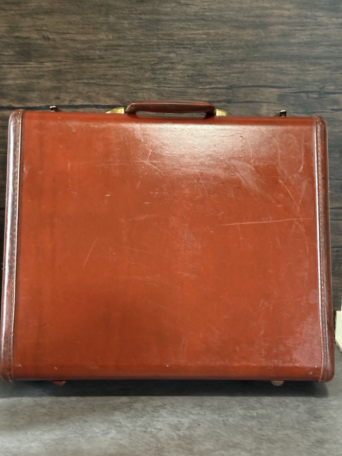 VTG Samsonite Streamlite Shwayder Bros Saddle Tan Suitcase Cary Luggage No Key