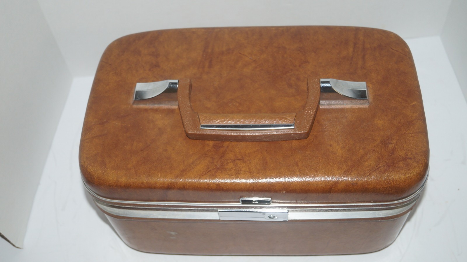 Vintage AIRWAY Hard Shell Train Plane Travel Case Luggage Suitcase