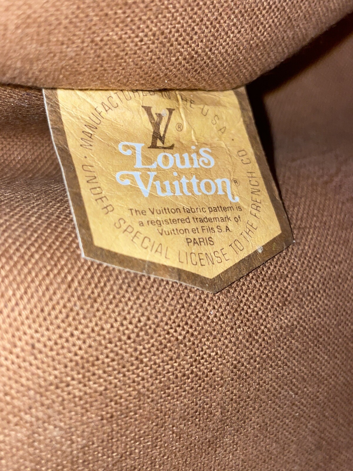 Vintage Louis Vuitton French Paper Tag Garment Bag. 2