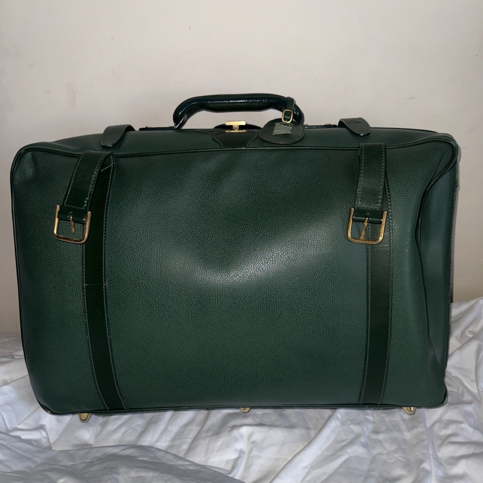 Vintage Green Gucci Luggage Suitcase — Excellent Condition