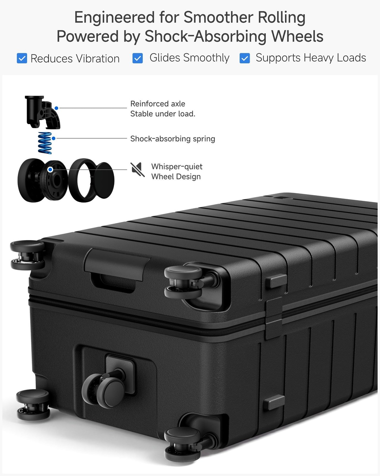 Luggex 30 Inch Trunk Luggage – Hup Polycarbonate Hardside Large Checked
