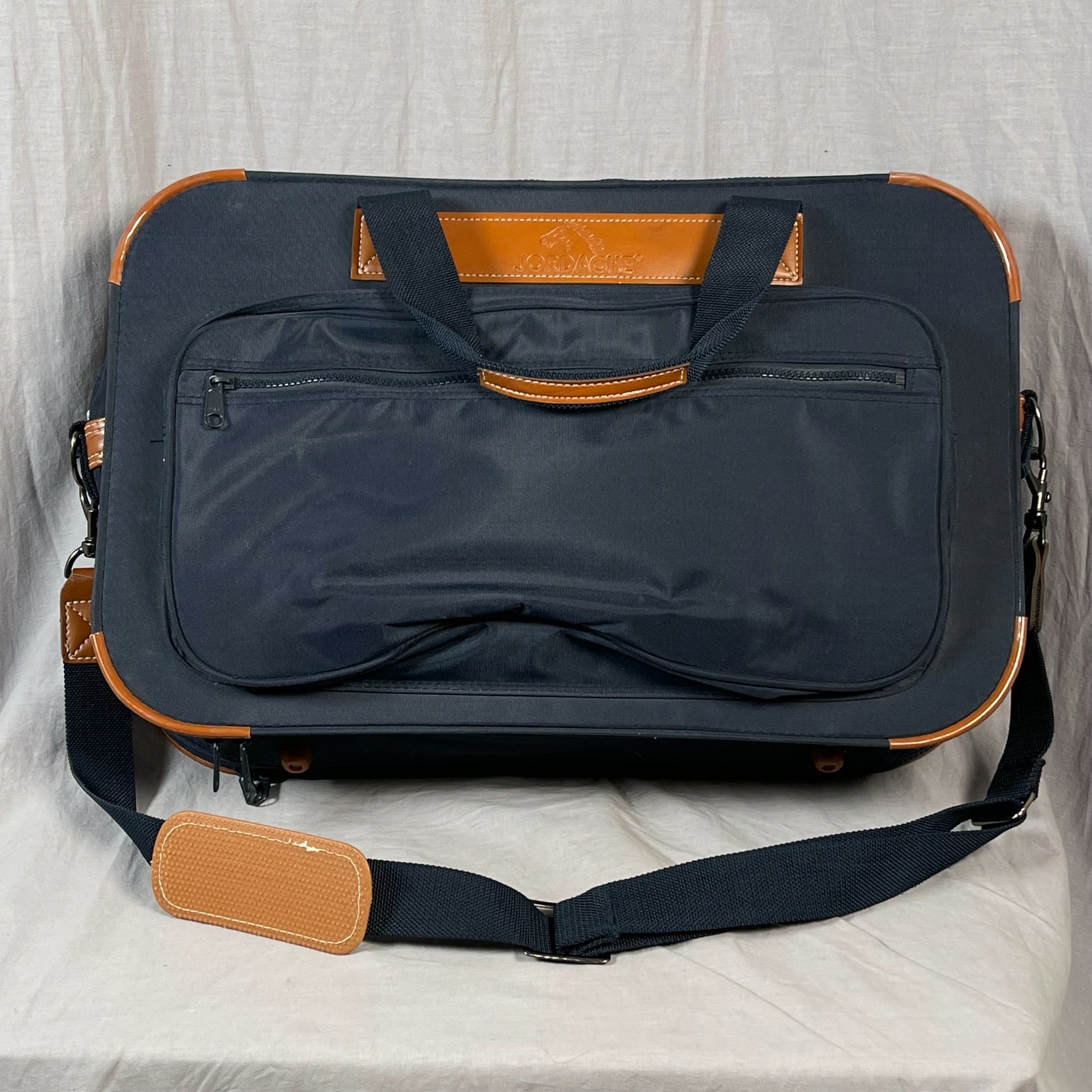 Jordache Canvas Large Carry On Shoulder Messenger Bag Travel Weekender Vintage