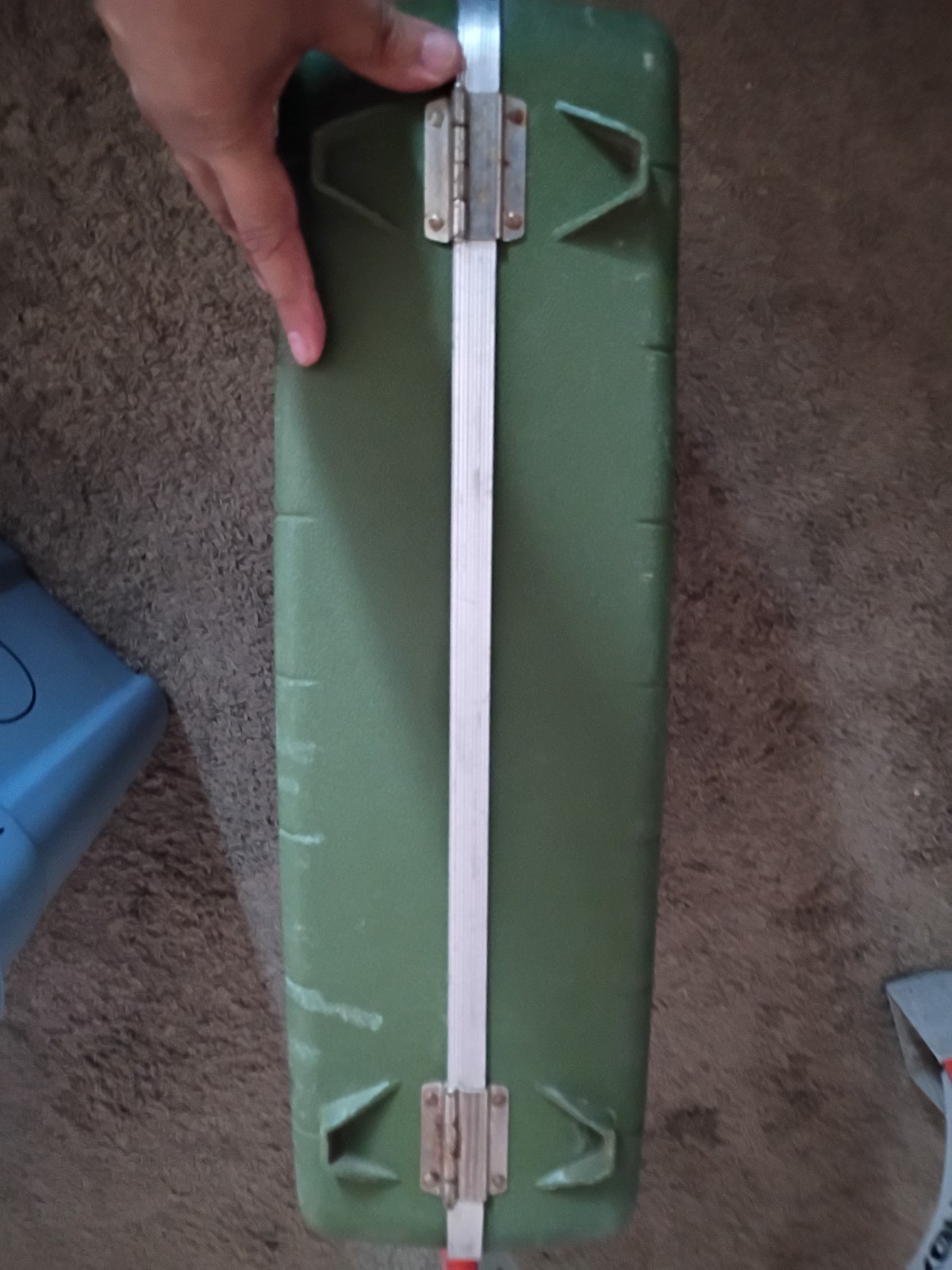 Sears Vintage Green Forecast Suitcase Hard Case Luggage