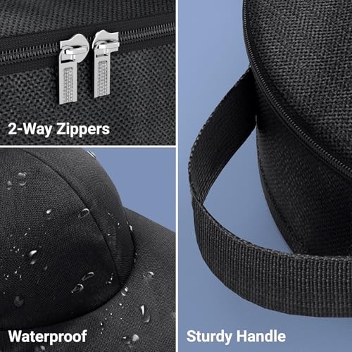 Hat Travel Case for Baseball Caps – Cap Carrier with Plastic Holder & 1