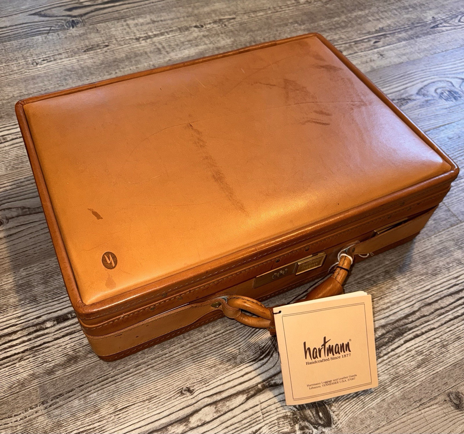 NEW Hartmann 4700 Belting Leather Commute-Tache Briefcase NOS with Original Tags