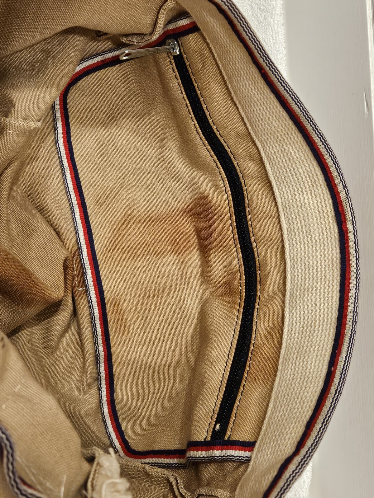 Vintage Canvas Satchel Messenger Bag Atlantic Luggage Co Mid 1960s