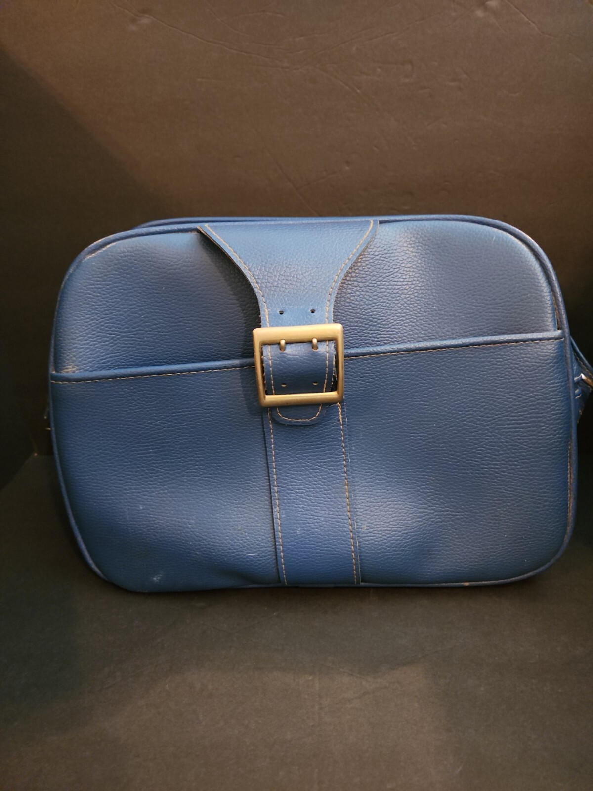 Vintage Samsonite Saturn II Blue Travel Bag Purse Shoulder Strap