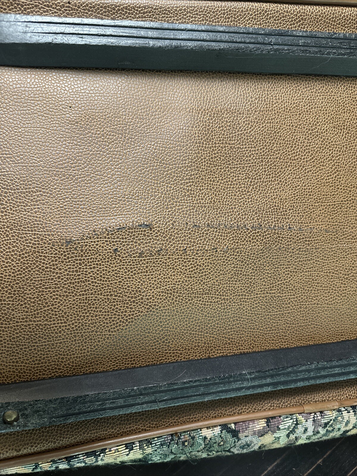 Vintage 1975 Sasson Floral/Leather Carry On/Weekender Bag