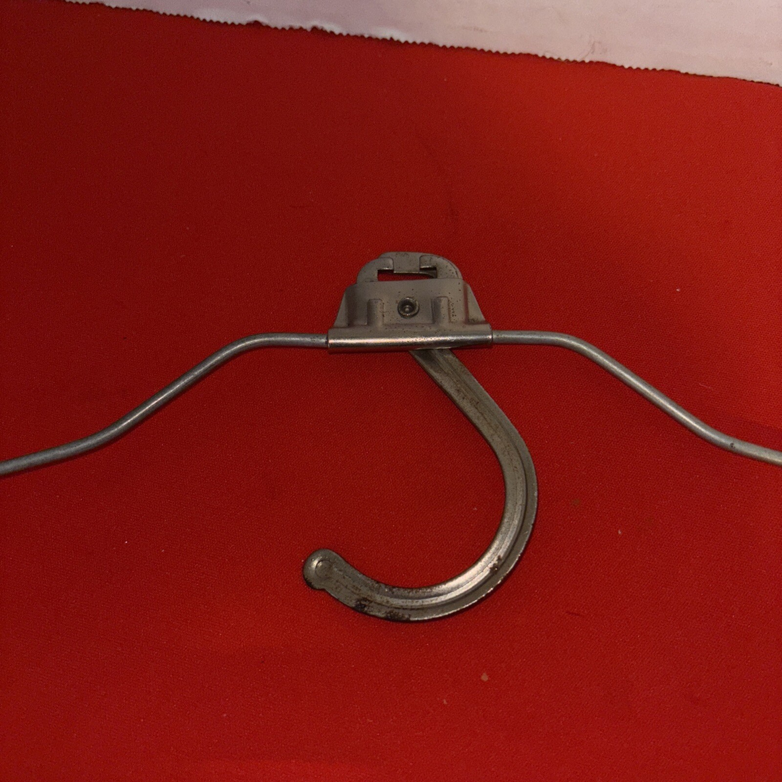 Vintage Original Luggage Suitcase Hanger Metal Folding Top With Wooden Bottom