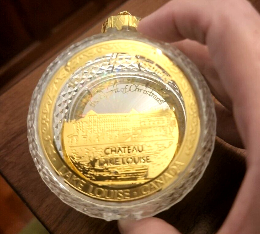 Chateau Lake Louise Ornament- fits over mini tree light for added color