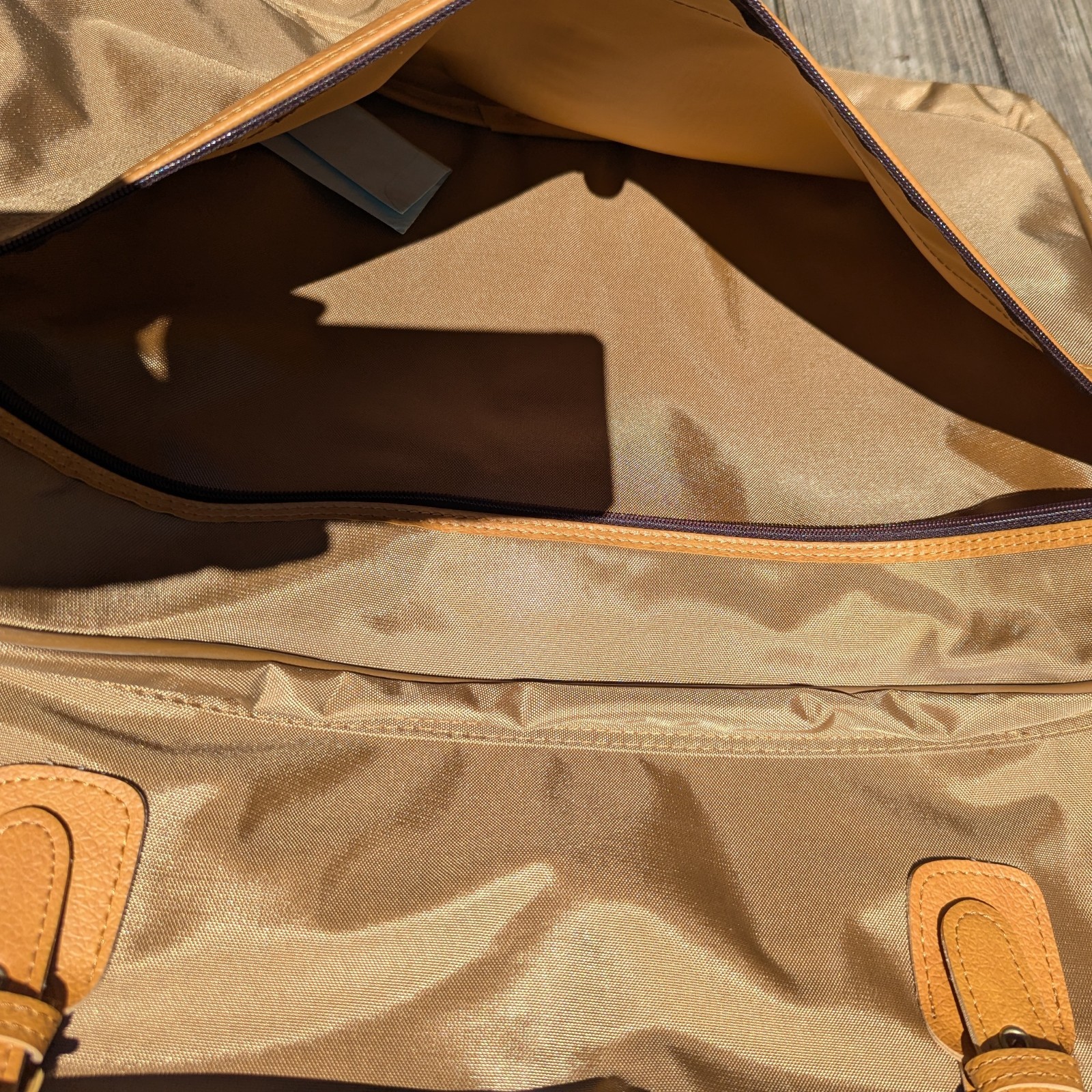 VTG Samsonite SPECIAL EDITION Suit Carrier Garment Bag Brown Strap 80s 2 Hangers