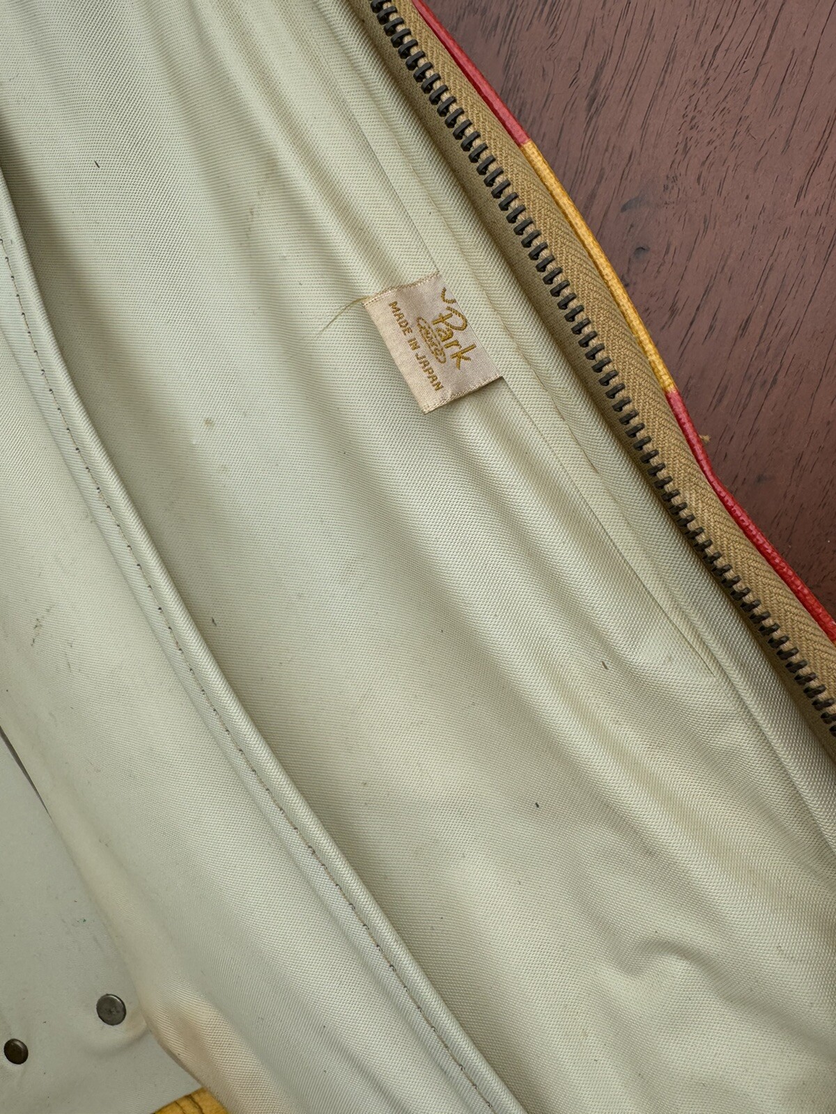 Vintage Retro Small Suitcase Carrying Case Trunk Mid Century Youth Park Japan