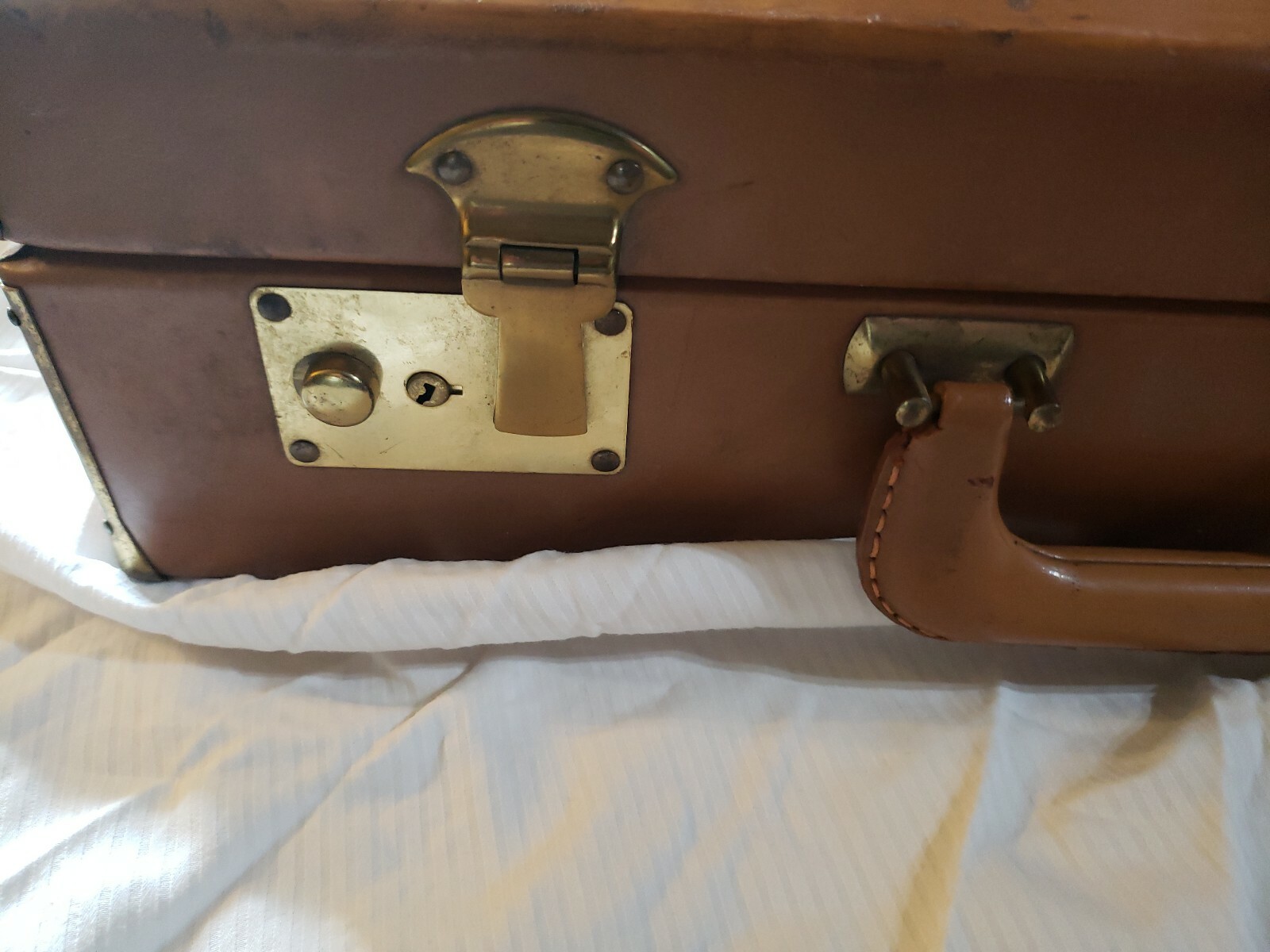 Vintage Rare H.J. Heggens Marsden INC Briefcase Luggage US Government Cowhide