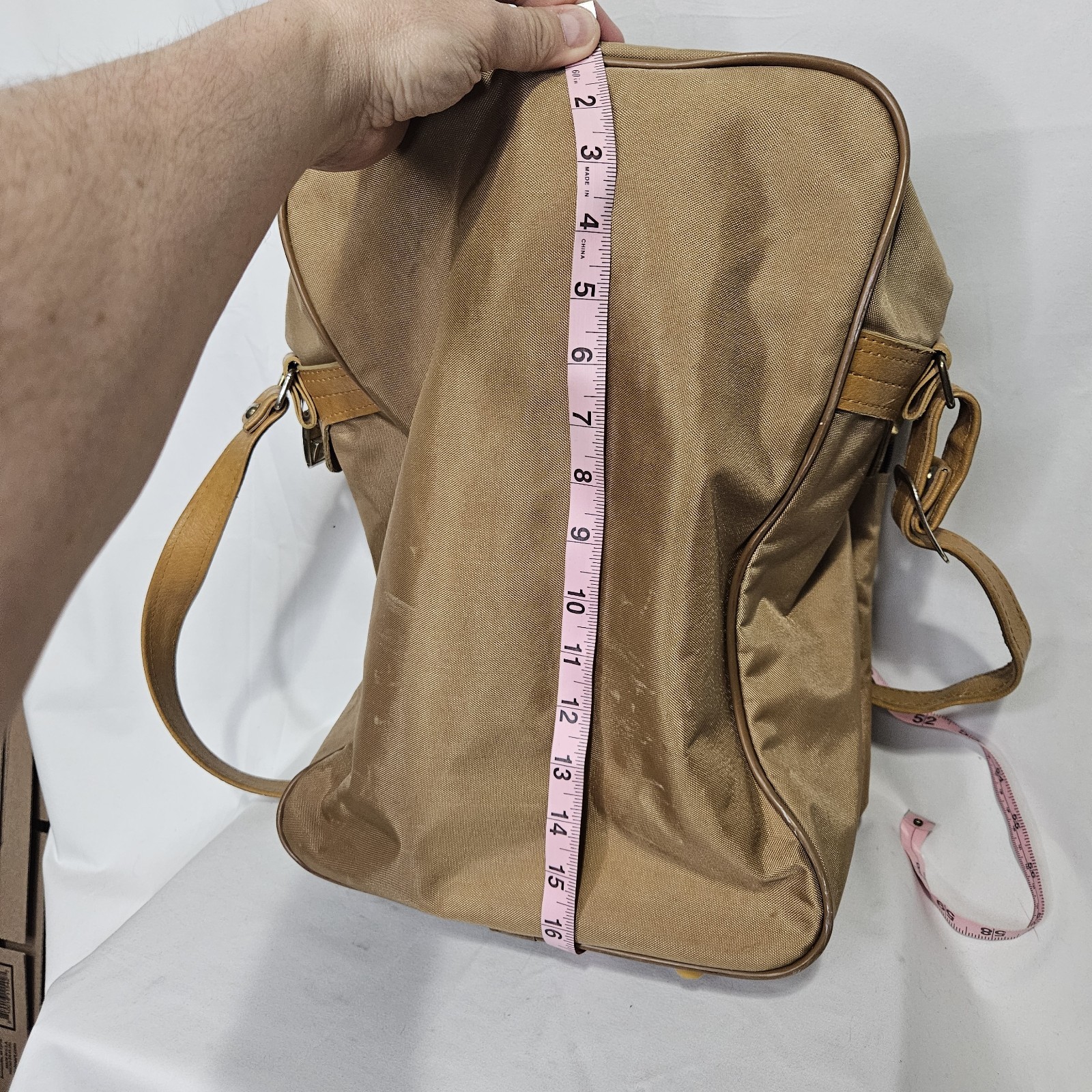 Vintage 1980s Samsonite Special Edition Carry-on Shoulder Crossbody 16″ Bag Tan