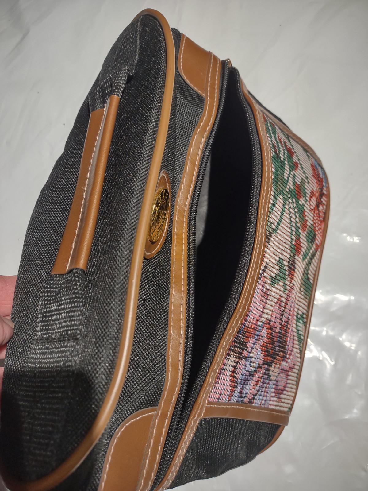 Vintage Floral Print Luigi Rossi Travel Bags 3-pc Set. Brand new
