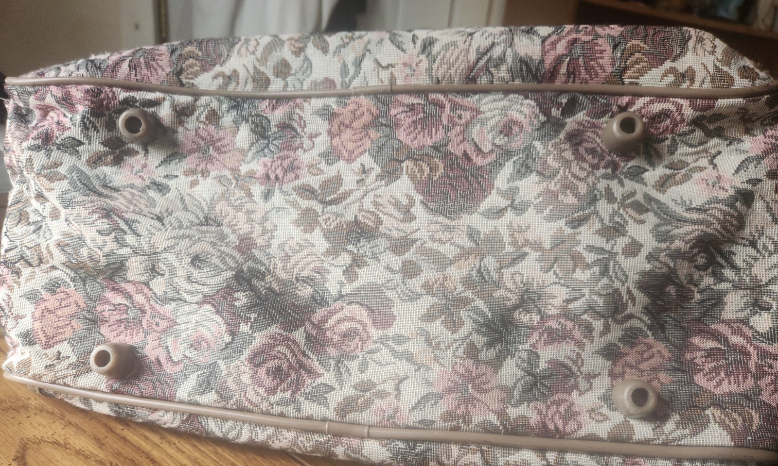 Vintage Jordache Floral Tapestry Travel Tote Carry On 90’s Luggage Duffel Bag