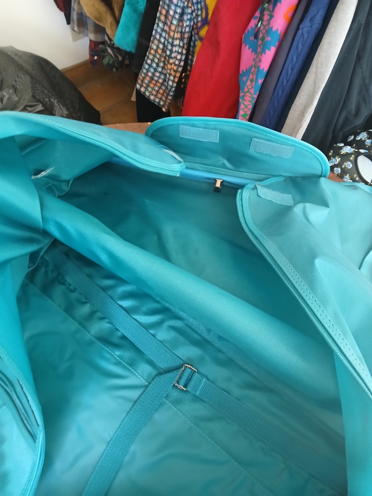 90s Turquoise Givenchy Travel Garment Bag