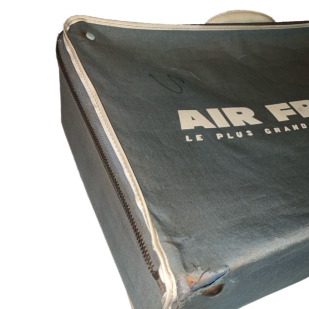 Vintage Air France Small Suitcase Carryon Bag