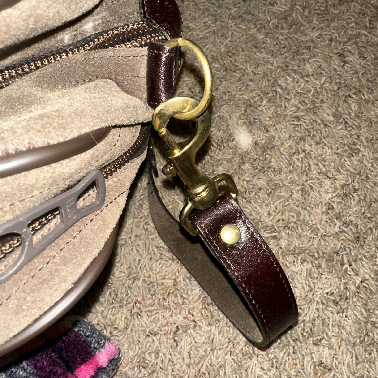 Suede Brown Breifcase Vintage Discontinued With Keys Jerome Leplat.