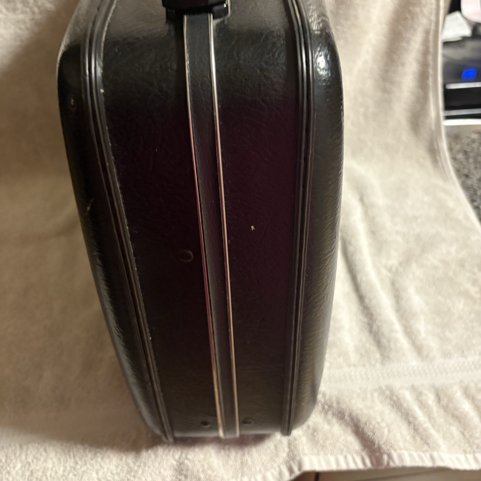 Vintage American Tourister Hardshell Briefcase Attache Combination Lock Black