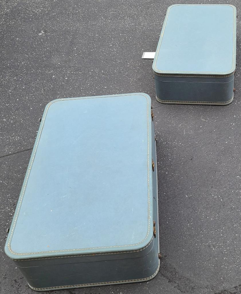 Nice Vintage Hard Case Luggage Set – GDC USABLE CONDITION – TWO PIECE SET