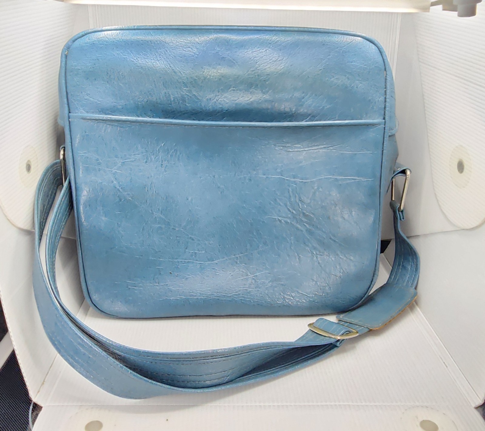 VINTAGE SAMSONITE ROYAL TRAVELER MEDALIST BLUE TOTE CARRY ON SHOULDER BAG