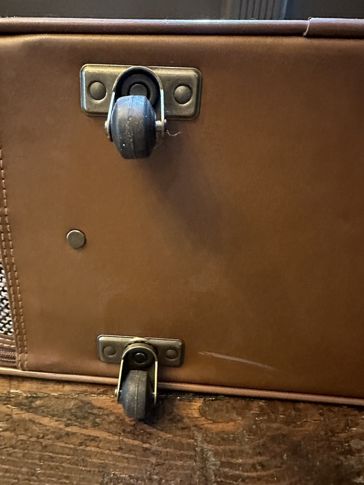 Vintage American Flyer Tweed Suitcase