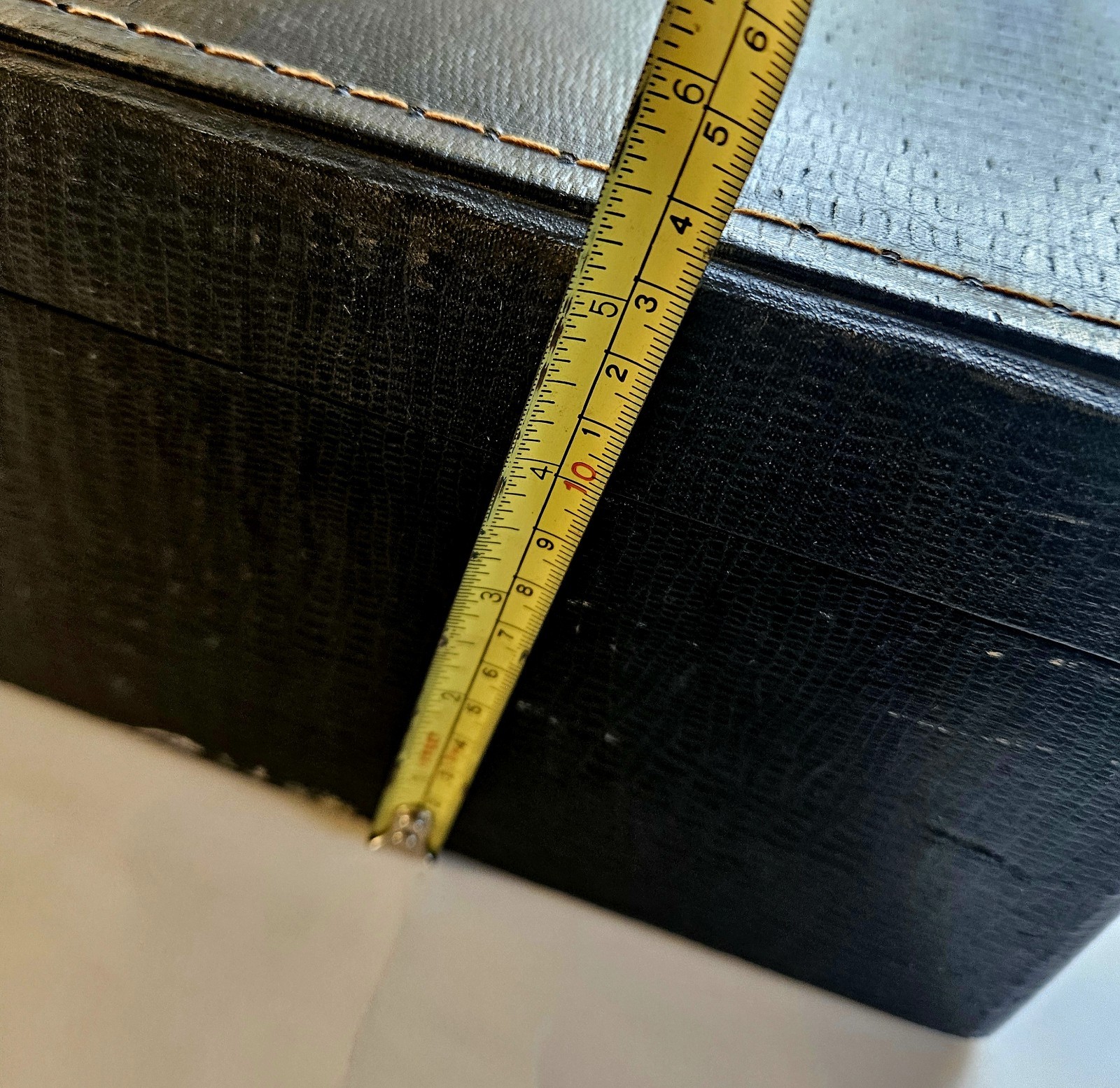 Vintage Deep Blue 13.5”x10″x5″ JC Higgins Brass Fitting Overnight Train Case