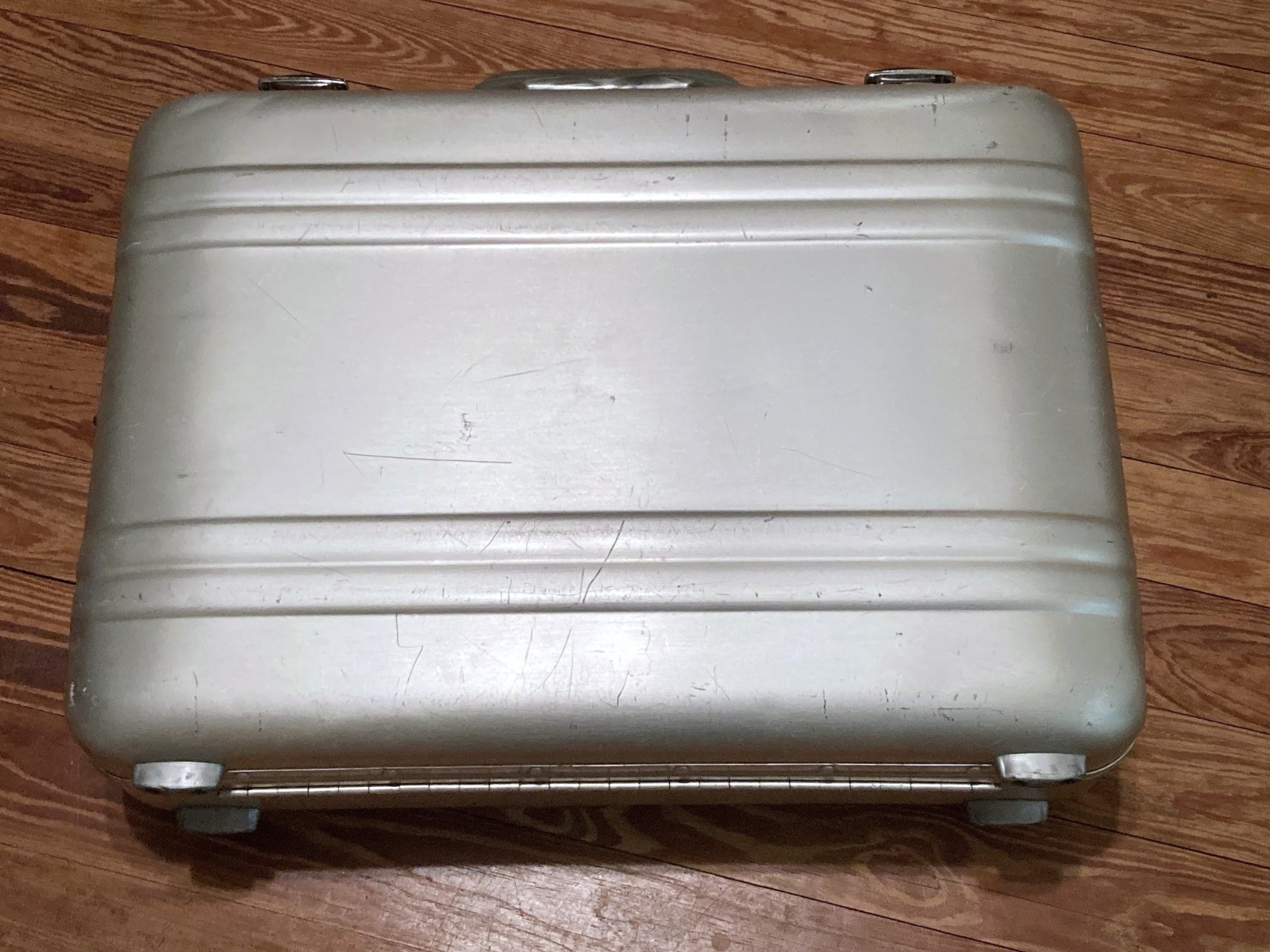 Vintage Zero Halliburton attache’ case blue logo Well Used