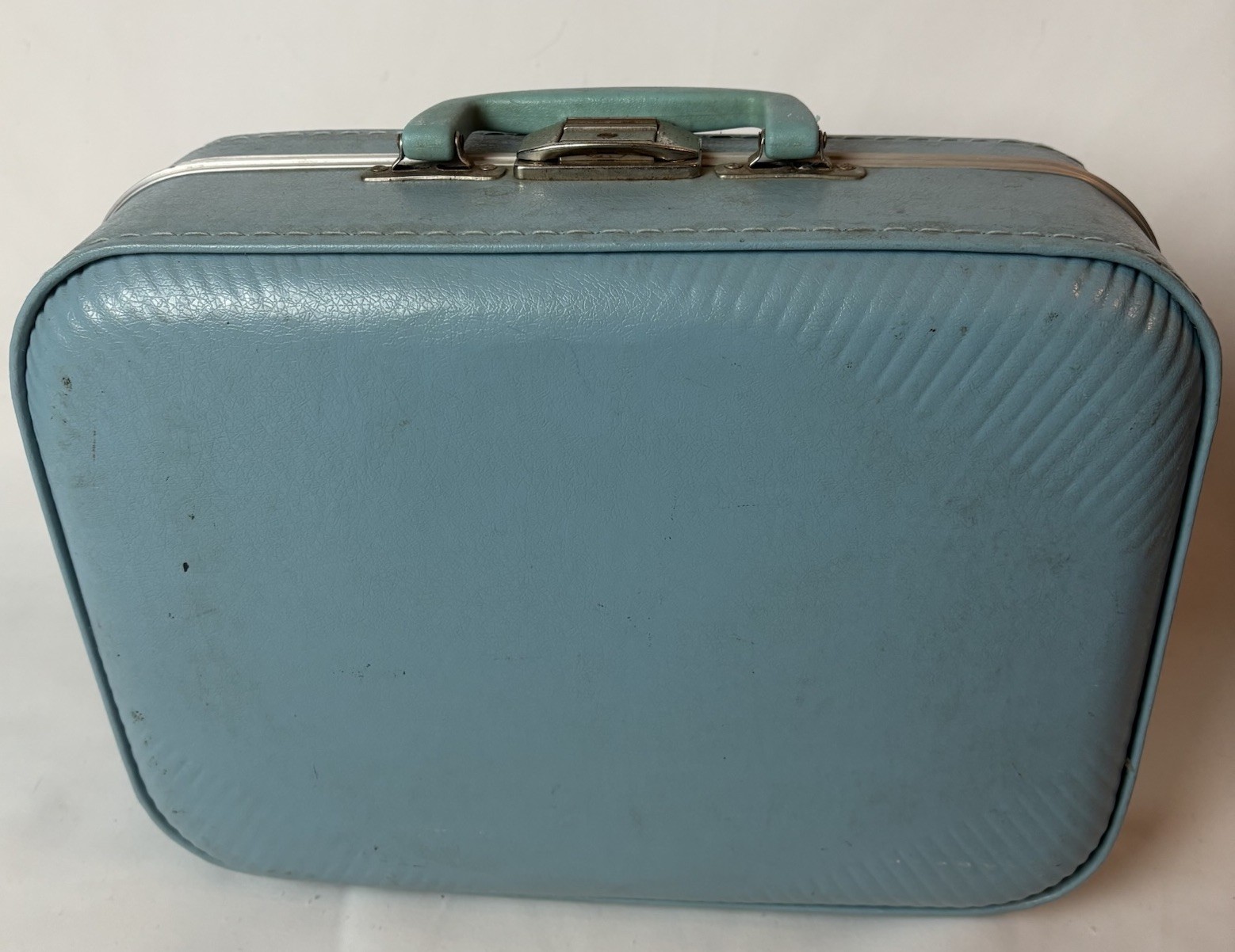 Vintage Lot Of 2 Child’s Boy’s Suitcases Going To Grandmas Blue Nesting