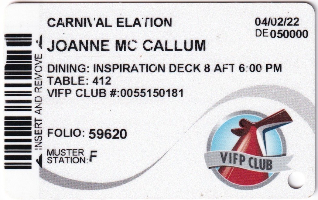 Collectible Carnival Cruise Line Room Keys – choose ship (A to J) *Free Shipping