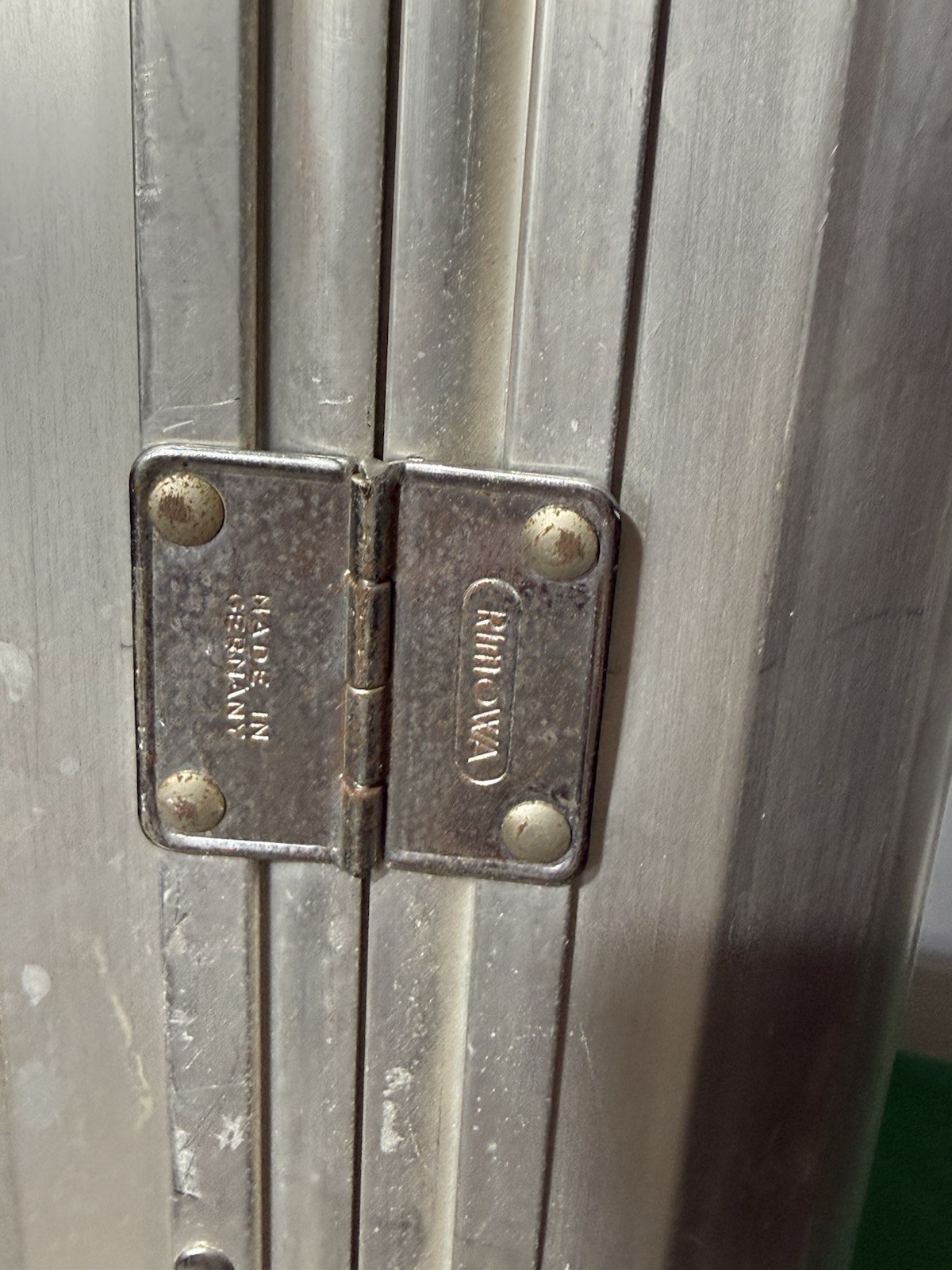 Vintage Rimowa Aluminum Suitcase Large Trunk Luggage Made in W. Germany 70cm